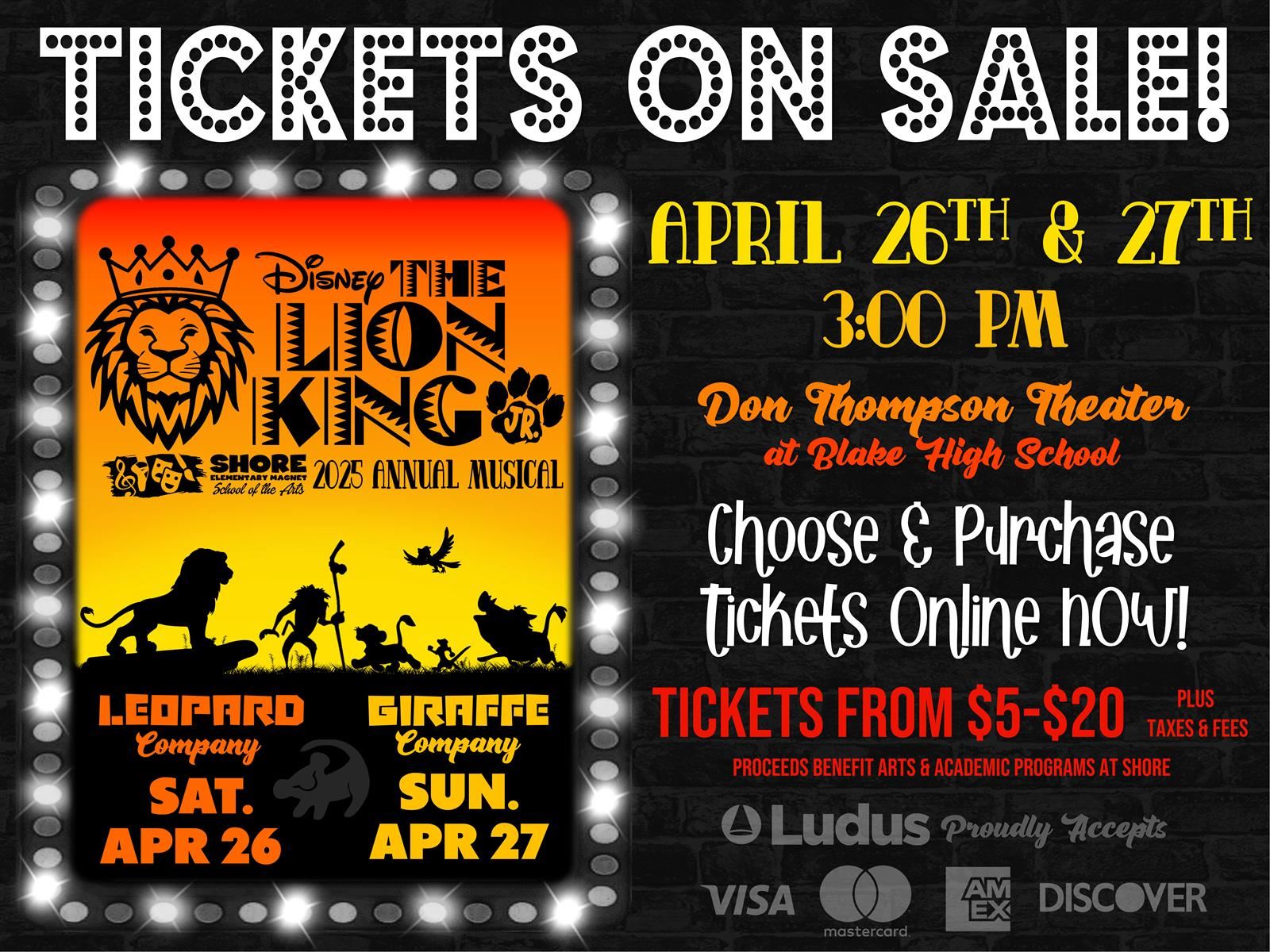   Tickets On Sale Now